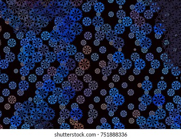 Abstract winter background with snowflakes. Design element for brochure, advertisements, flyer, greetings cards, web and other graphic designer works. Vector clip art.