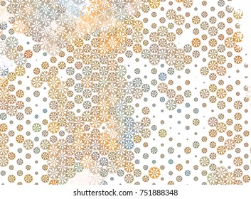 Abstract winter background with snowflakes. Design element for brochure, advertisements, flyer, greetings cards, web and other graphic designer works. Vector clip art.