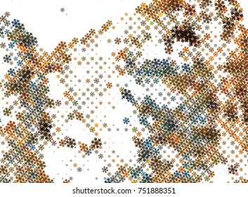Abstract winter background with snowflakes. Design element for brochure, advertisements, flyer, greetings cards, web and other graphic designer works. Vector clip art.