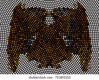 Abstract winter background with snowflakes. Design element for brochure, advertisements, flyer, greetings cards, web and other graphic designer works. Vector clip art.