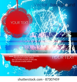 Abstract winter background with space for text