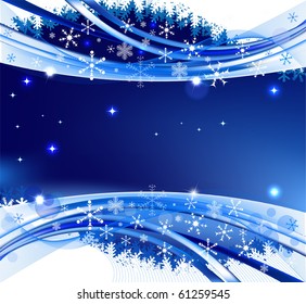  	Abstract winter background vector