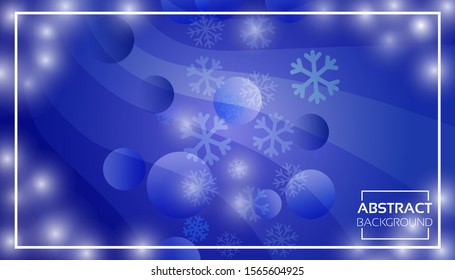 Abstract Winter Background Vector Design Illustration