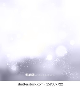 Abstract Winter background.Christma s abstract bokeh. Vector