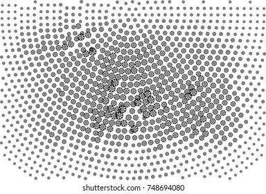 Abstract winter black and white background with snowflakes. Design element for brochure, advertisements, flyer, web and other graphic designer works. Vector clip art.