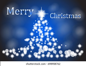 Abstract winter blue christmas background vector illustration eps10