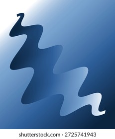 Fondo Abstractas de la onda del gradiente azul del invierno