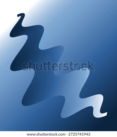 Abstract winter Blue Gradient Wave Background