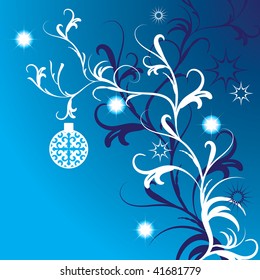 abstract winter card with place for your text