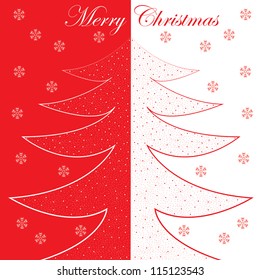 Abstract winter Christmas background with ball