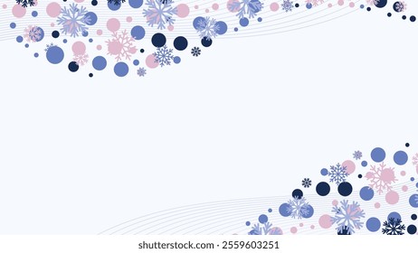 abstract winter christmas snowflake background illustration
