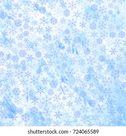 Abstract winter color background with snowflakes. Vector illustration for new year design