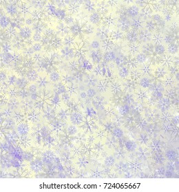 Abstract winter color background with snowflakes. Vector illustration for new year design