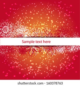 abstract winter framework with different snowflakes for your template. eps 10 format