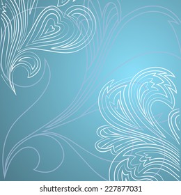 Abstract winter frosty background  vector pattern.