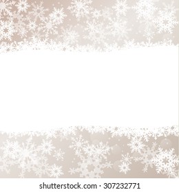 abstract winter holidays background with snowflakes, vector illustration, eps 10 with transparency and gradient mesh