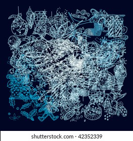 Abstract Winter Holidays Vector
