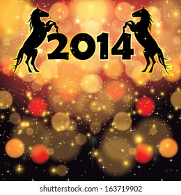 Abstract winter New Year background with fireworks
