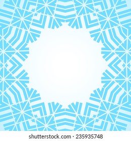 Abstract winter ornament