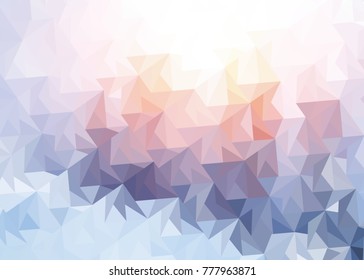 abstract winter ornament of colored triangles ornament