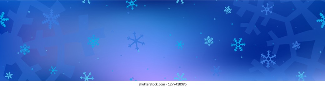 Abstract Winter Pattern. Christmas Holiday Background with Falling Snowflakes for Web, Banner, Card. Vintage Festive Pattern with Snowflakes Various Sizes and Shapes. Vector Texture.