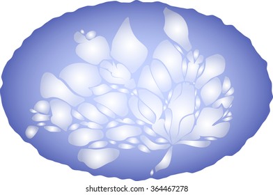 Abstract winter pattern reminiscent of frost. EPS10 vector illustration.