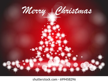 Abstract winter red christmas background vector illustration eps10