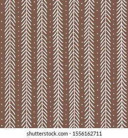 Abstract Winter Seamless Pattern with Ornament Similar to Christmas Tree