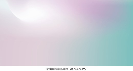 Fundo abstrato do céu de inverno. Banner de vetor de cor verde violeta claro. Padrão de gradiente do céu pastel. Fundo de gradiente colorido difuso luz borrada fuzz. Pastel suave. Tela de fundo horizontal macia do vetor