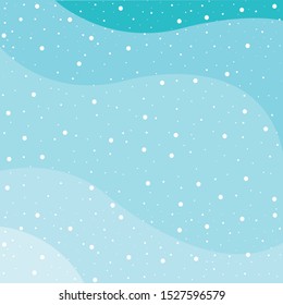 Nieve de invierno abstracta sobre fondo azul