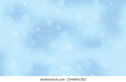 inverno abstrato com flocos de neve fundo do vetor
