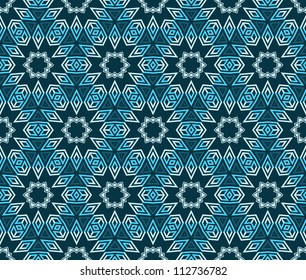 abstract winter vintage geometric wallpaper pattern seamless background. Vector illustration