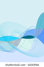 abstract wire frame blue background vector