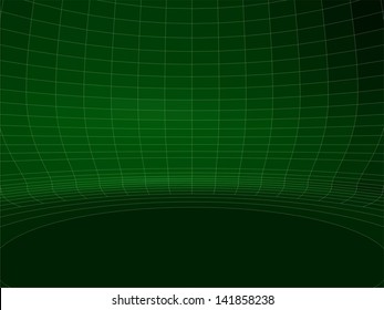 Abstract Wire Net Green Round Wall Structure Vector 02