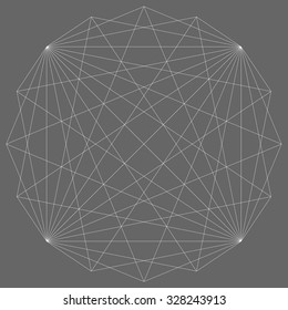 Abstract wireframe