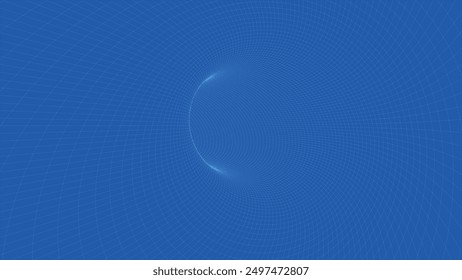 Túnel 3D de estructura Abstractas. Textura de fondo de malla de Perspectiva. Modelo de malla de un agujero de gusano, vórtice. Textura de Vector 3D de un portal de agujero de gusano con una estructura de malla.