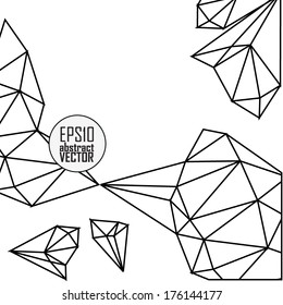 Abstract wireframe background