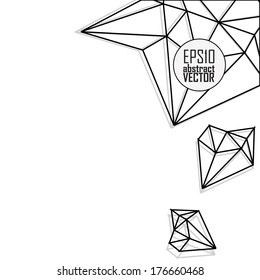 Abstract wireframe background