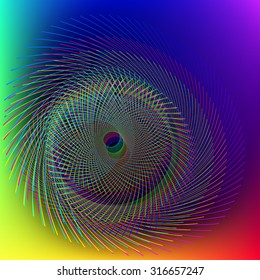 abstract wireframe distortions, vector 