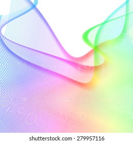 abstract wireframe distortions, vector composition with motion effect