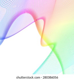 abstract wireframe distortions, vector composition with motion effect