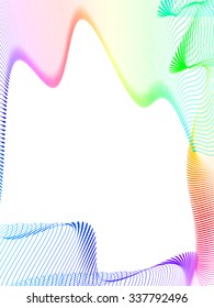 abstract wireframe distortions, vector composition with motion effect