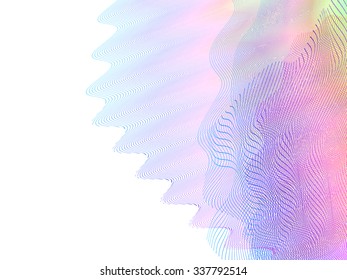 abstract wireframe distortions, vector composition with motion effect