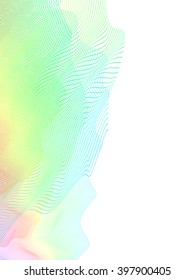 abstract wireframe distortions, vector composition with motion effect