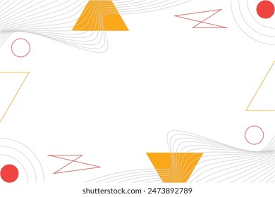 Abstract wireframe geometric shape vector element background template