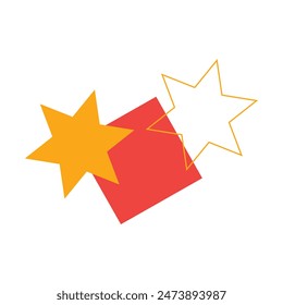 Abstract wireframe geometric shape vector element