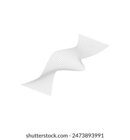 Abstract wireframe geometric shape vector element