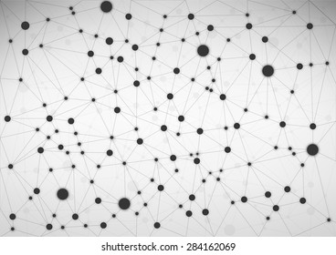 Abstract wireframe polygonal element