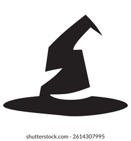 abstract witch hat icon vector design

