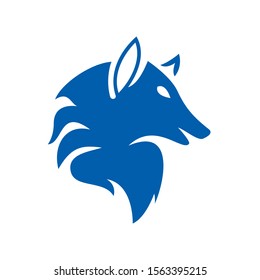 Abstract Wolf Logo Design Template